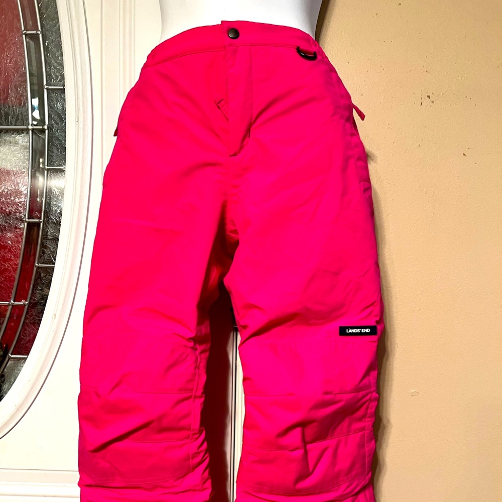 Kids Lands End Waterproof Winter Snow ❄️ Pants Size 8 EXCELLENT CONDITION